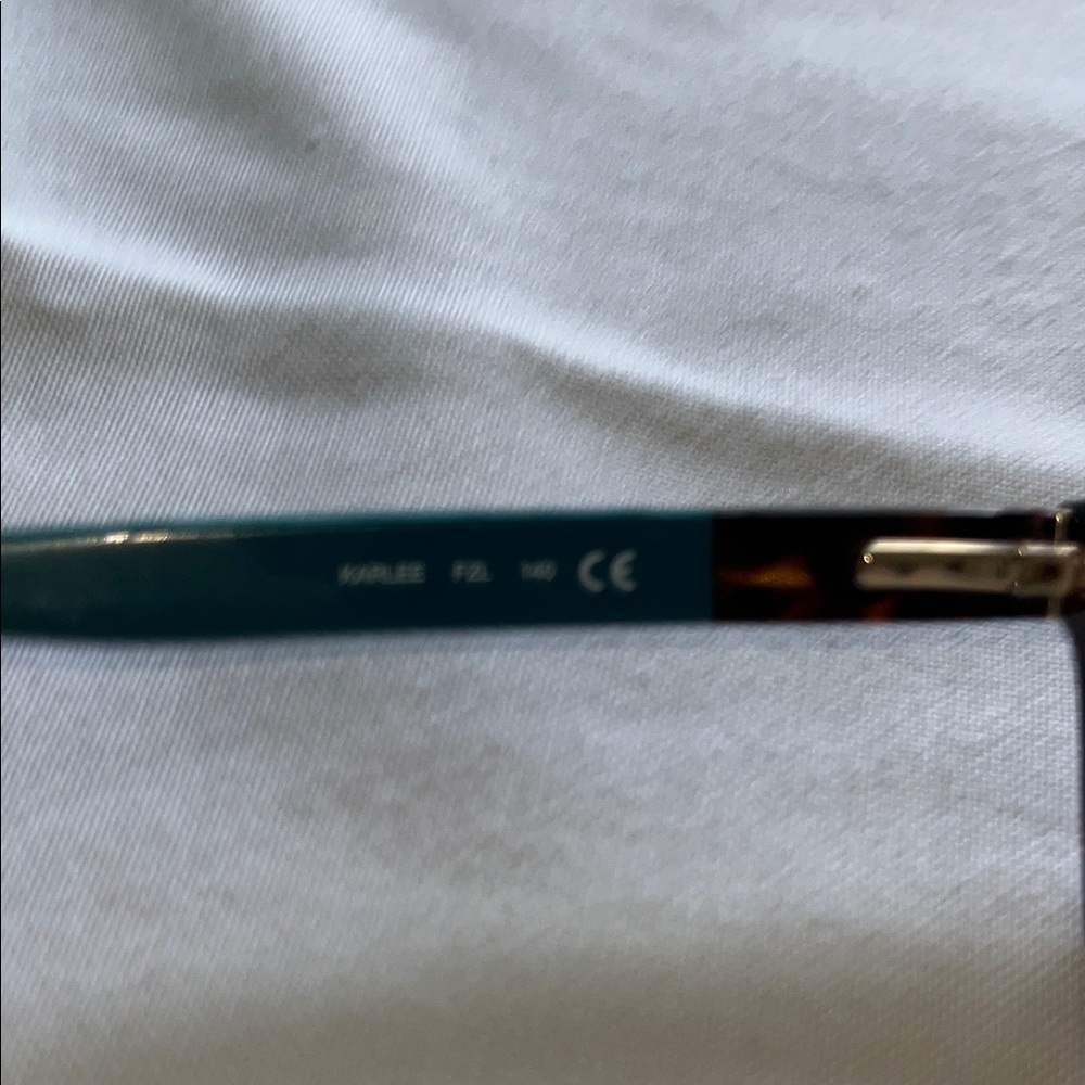 Kate Spade Karlee FZL Havana Turquoise Reading Eyeglasses - Picture 3 of 7